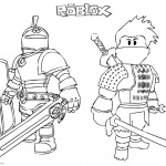 Roblox Coloring Pages Ninja and Knight
