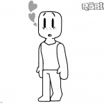 Roblox Coloring Pages Noob In Love