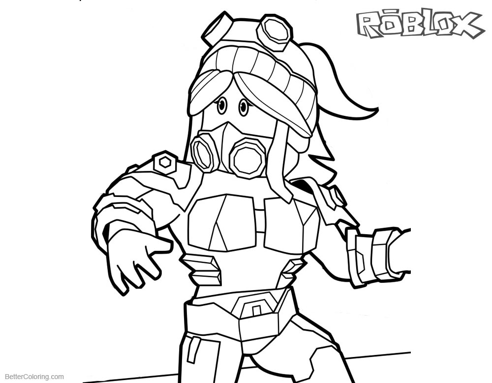 Roblox Girl Coloring Pages - Free Printable Coloring Pages