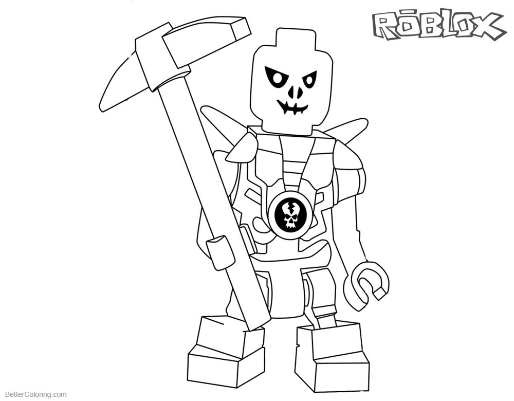 pretty roblox girl coloring pages