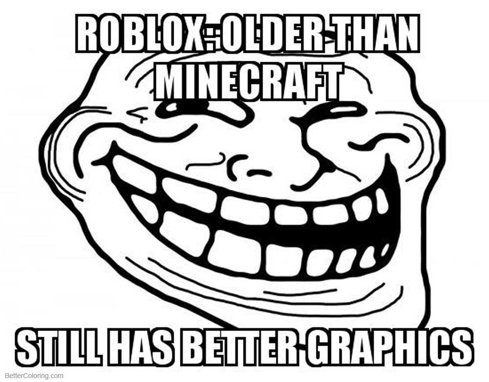 Roblox MeMe Coloring Pages printable for free