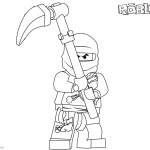 Roblox Ninjago Cole Coloring Pages