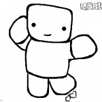 Roblox Noob Coloring Pages Chibi