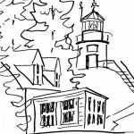 Sketch Lighthouse Coloring Pages