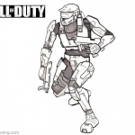 Sketch of Call of Duty Coloring Pages