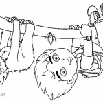 Sloth Coloring Pages Go Diego Go