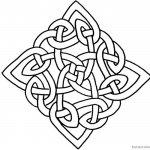 Square Celtic Knot Coloring Pages