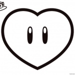 Super Mario Odyssey Coloring Pages Heart