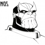 Thanos Coloring Pages Face Drawing