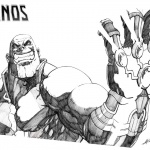 Thanos Coloring Pages Fan Art by AndiMoo