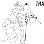 Thanos Coloring Pages by Josh Frost