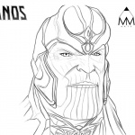 Thanos Coloring Pages by Mustafa Munir Arts