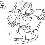 Turbo Toilet 2000 from Captain Underpants Coloring Pages