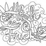 Weed Coloring Pages 420 Swear Words