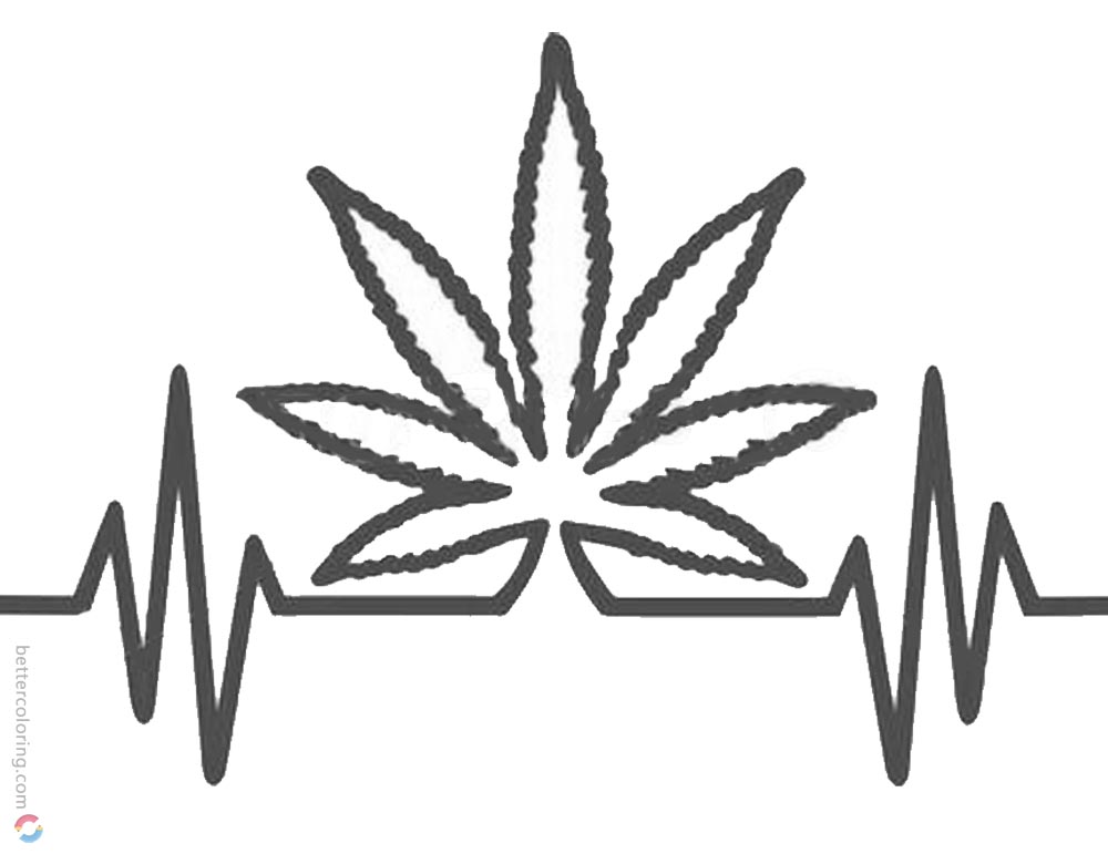 Weed Coloring Pages Clip Art printable for free
