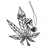 Weed Coloring Pages Marijuana Pot Leaf