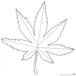 Weed Coloring Pages Marijuana Tattoos