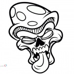 Weed Coloring Pages Trippy Weed Drawings