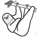 Woven Sloth Coloring Pages