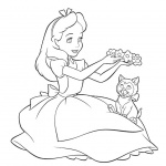 Alice in Wonderland Coloring Pages