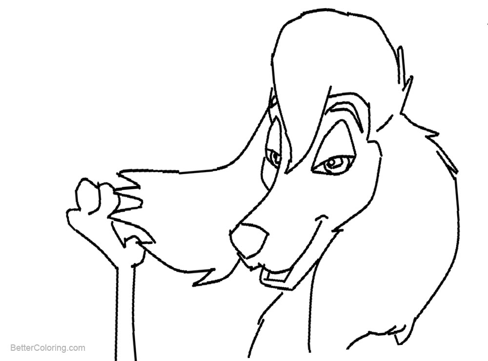 Free All Dogs go to Heaven 2 Coloring Pages Sasha printable