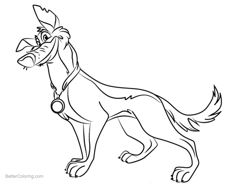 Free All Dogs go to Heaven Coloring Pages Charlie B Barkin printable