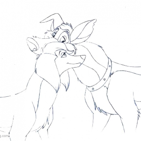 All Dogs go to Heaven Coloring Pages Charlie and Itchy Itchiford by ...