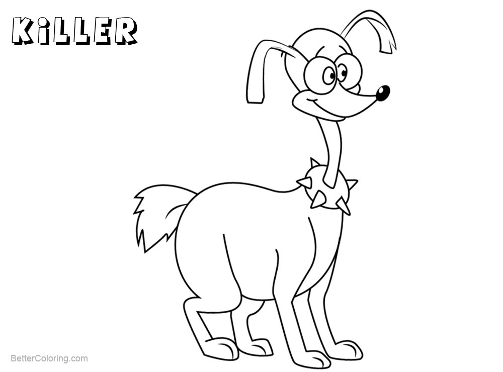 Free All Dogs go to Heaven Coloring Pages Killer printable