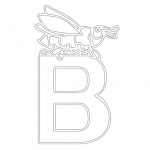 Alphabet Coloring Pages Letter B for Bug