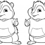 Alvin and The Chipmunks Coloring Pages