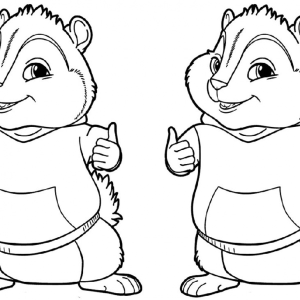 Alvin and the Chipmunks Coloring Sheets - Free Printable Coloring Pages
