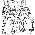 Alvin and The Chipmunks Coloring Pages Characters