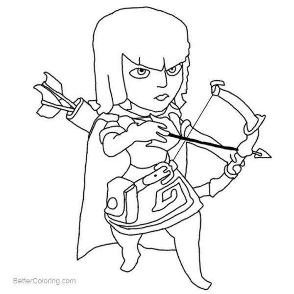 Clash Royale Coloring Pages Spear Goblins - Free Printable Coloring Pages
