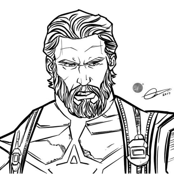 Download Avengers Infinity War Coloring Pages Thor Drawing - Free ...