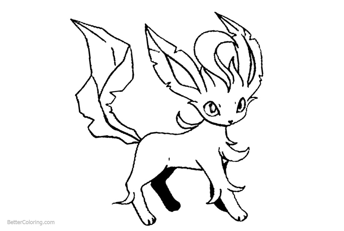 Baby Eevee Coloring Pages printable for free