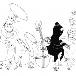 Barbapapa Coloring Pages Music