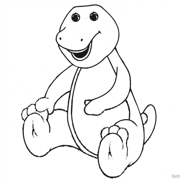 Barney Coloring Pages Ice cream - Free Printable Coloring Pages