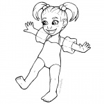 Baylee Jae Coloring Pages Cute Girl