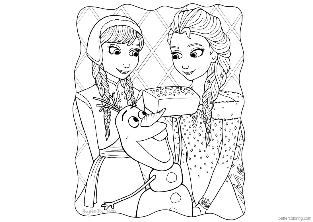 Baylee Jae Coloring Pages Elsa and Anna printable for free