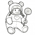 Baylee Jae Coloring Pages Lollipop