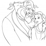 Beauty and The Beast Coloring Pages