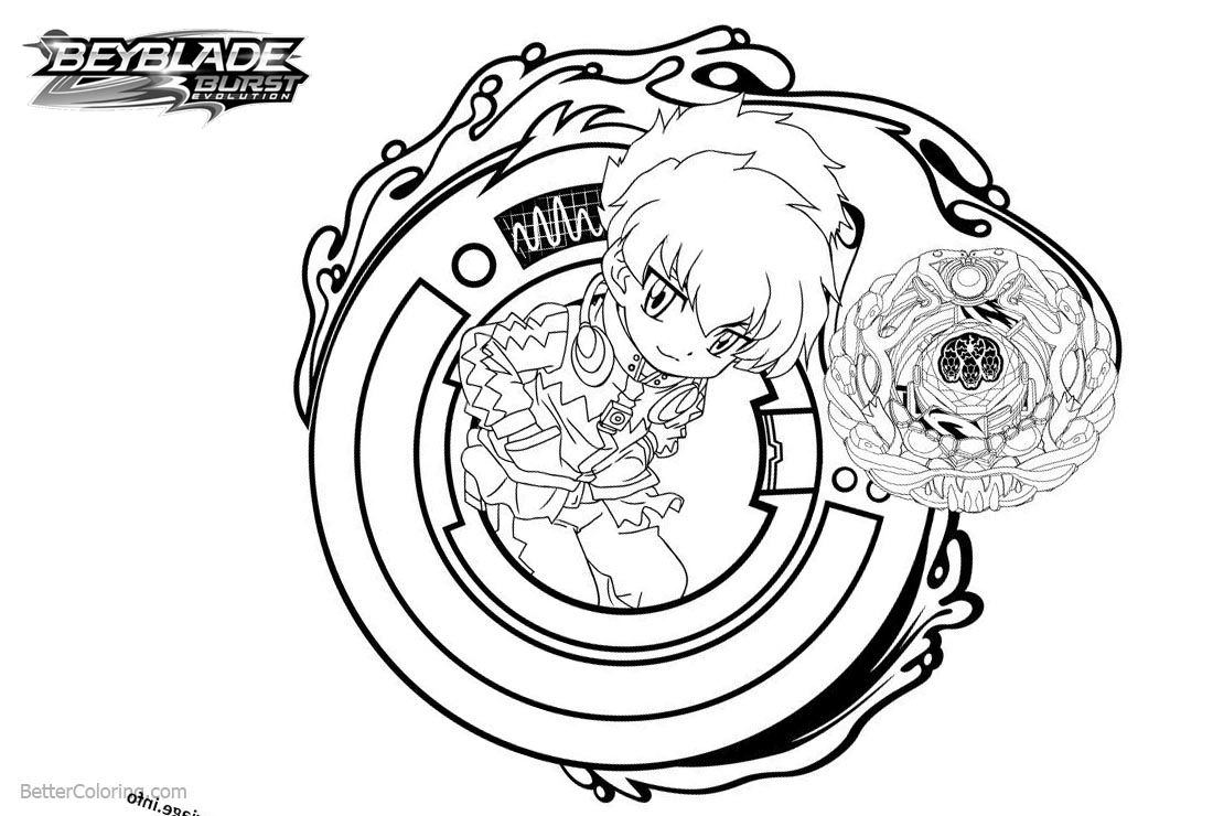 Beyblade Burst Coloring Pages Beyblade with Butterfly and ...