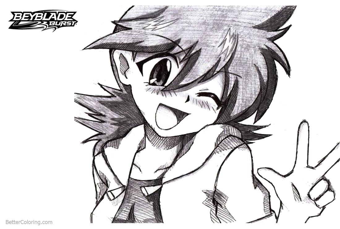 Free Beyblade Burst Coloring Pages Hilary by Anaklusmos printable