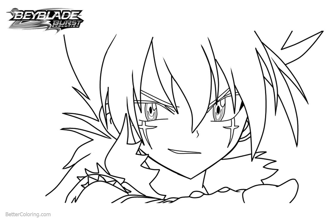 Beyblade Burst Coloring Pages Kyoya - Free Printable ...