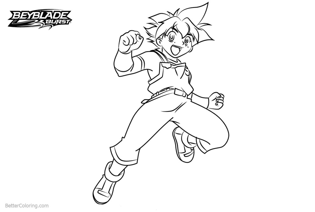 Free Beyblade Burst Coloring Pages Max Tate printable