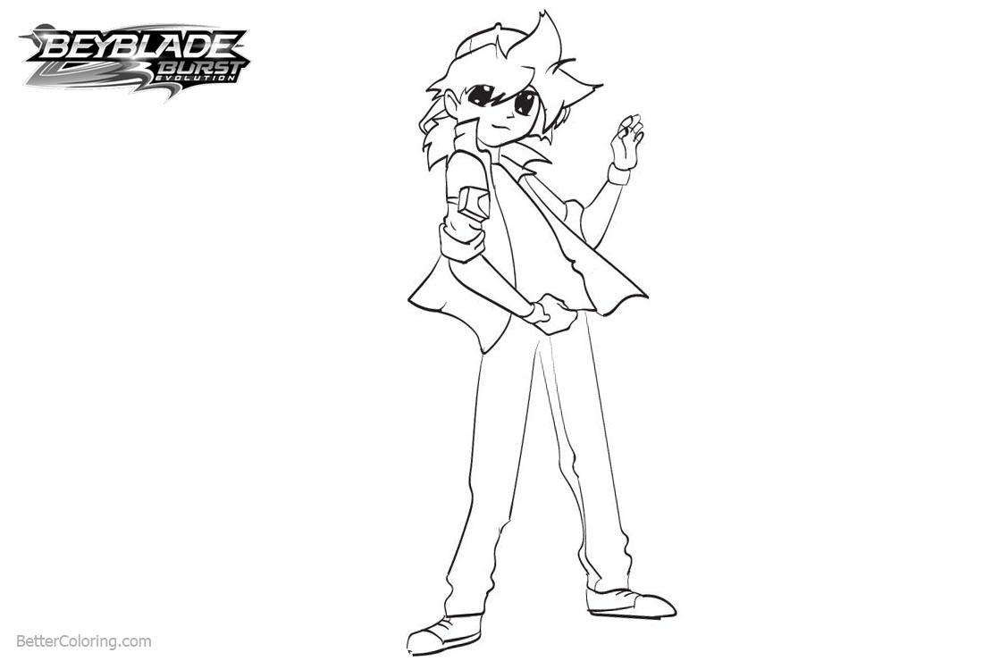 Free Beyblade Burst Coloring Pages Tyson Granger printable