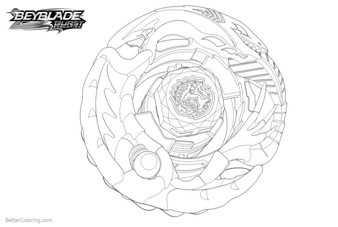 Free Beyblade Burst Coloring Pages printable
