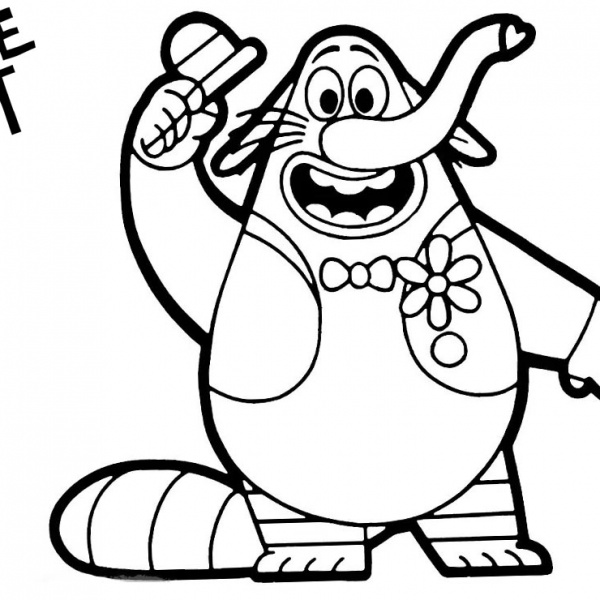 Bing Bong Coloring Page