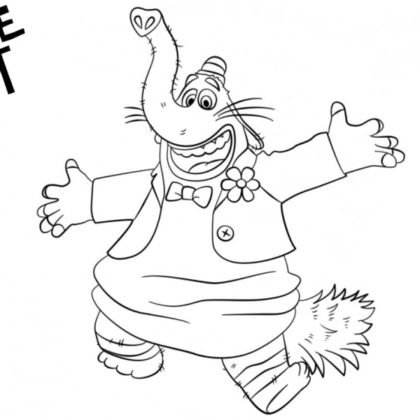 Inside Out Bing Bong Coloring Pages Ignorant Coloring Pages