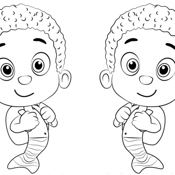 Bubble Guppies Coloring Pages Characters Gil.